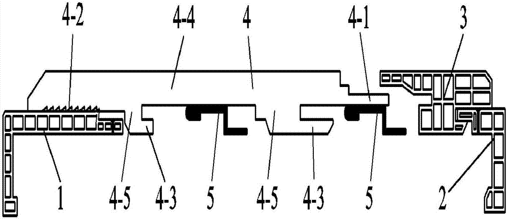 Installation method of width adjustable assembly type wood-plastic door pocket