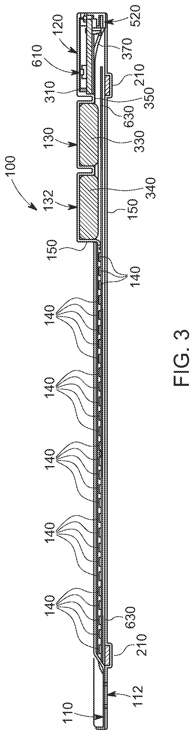 Flexible strip light with spring-loaded base