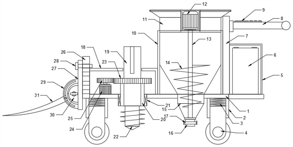 Pit digging and planting apparatus for agricultural production