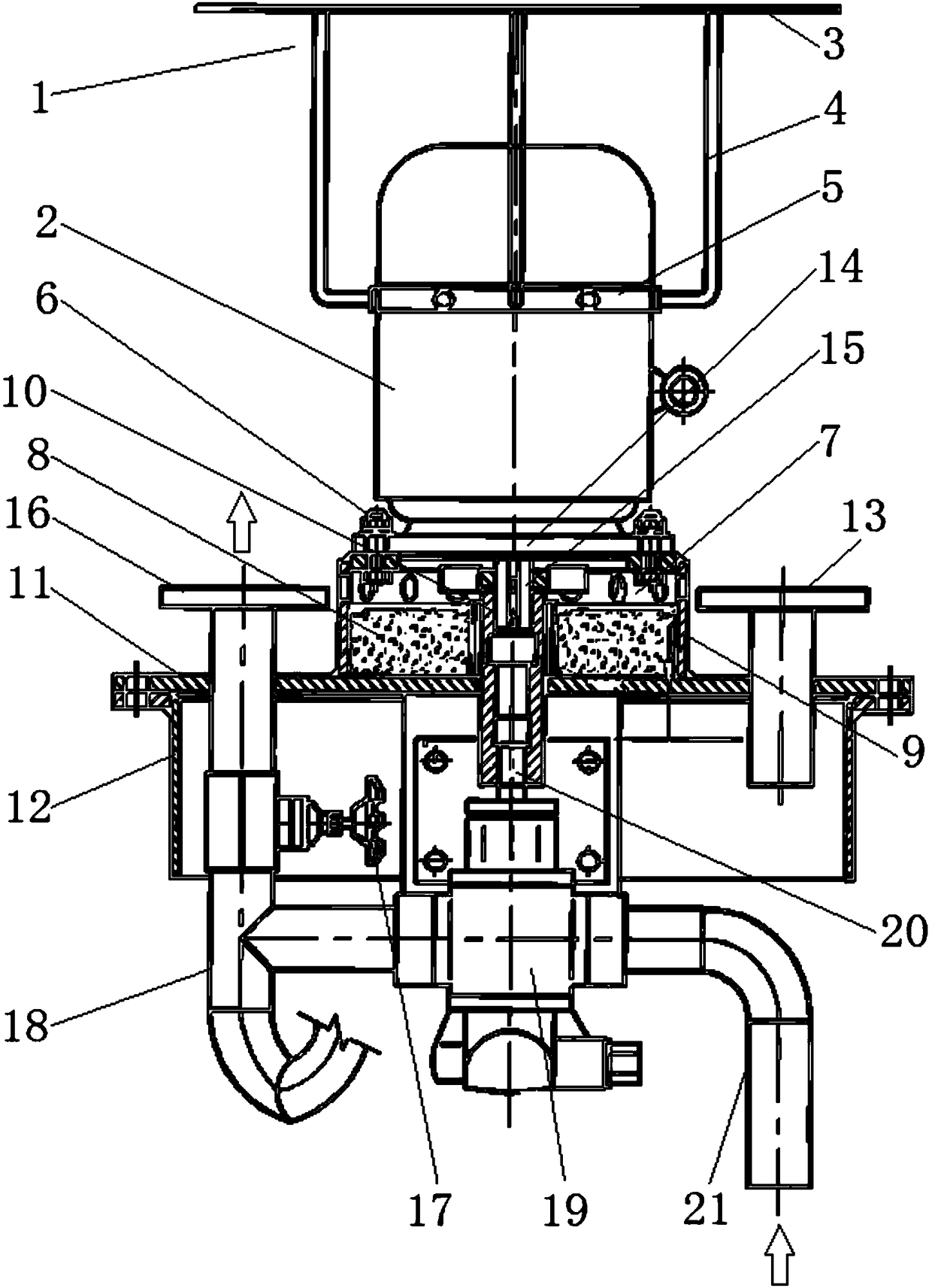 Self-heating overhead in-tank pump valve system