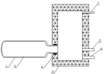Single-pipe vertical heat collector