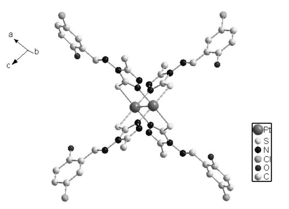 Binuclear platinum (II) complex as well as preparation method and ...