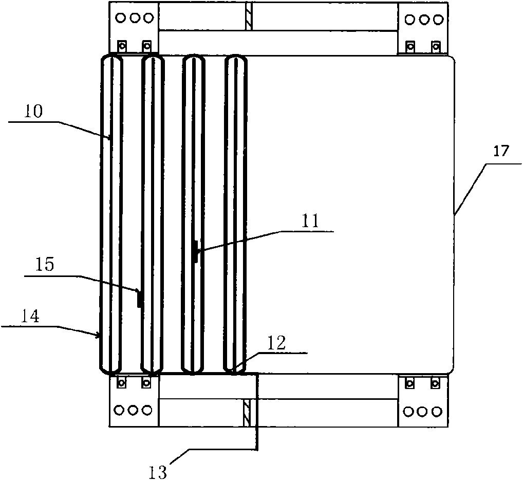 Temperature protective dry-type air core reactor and temperature measuring method thereof
