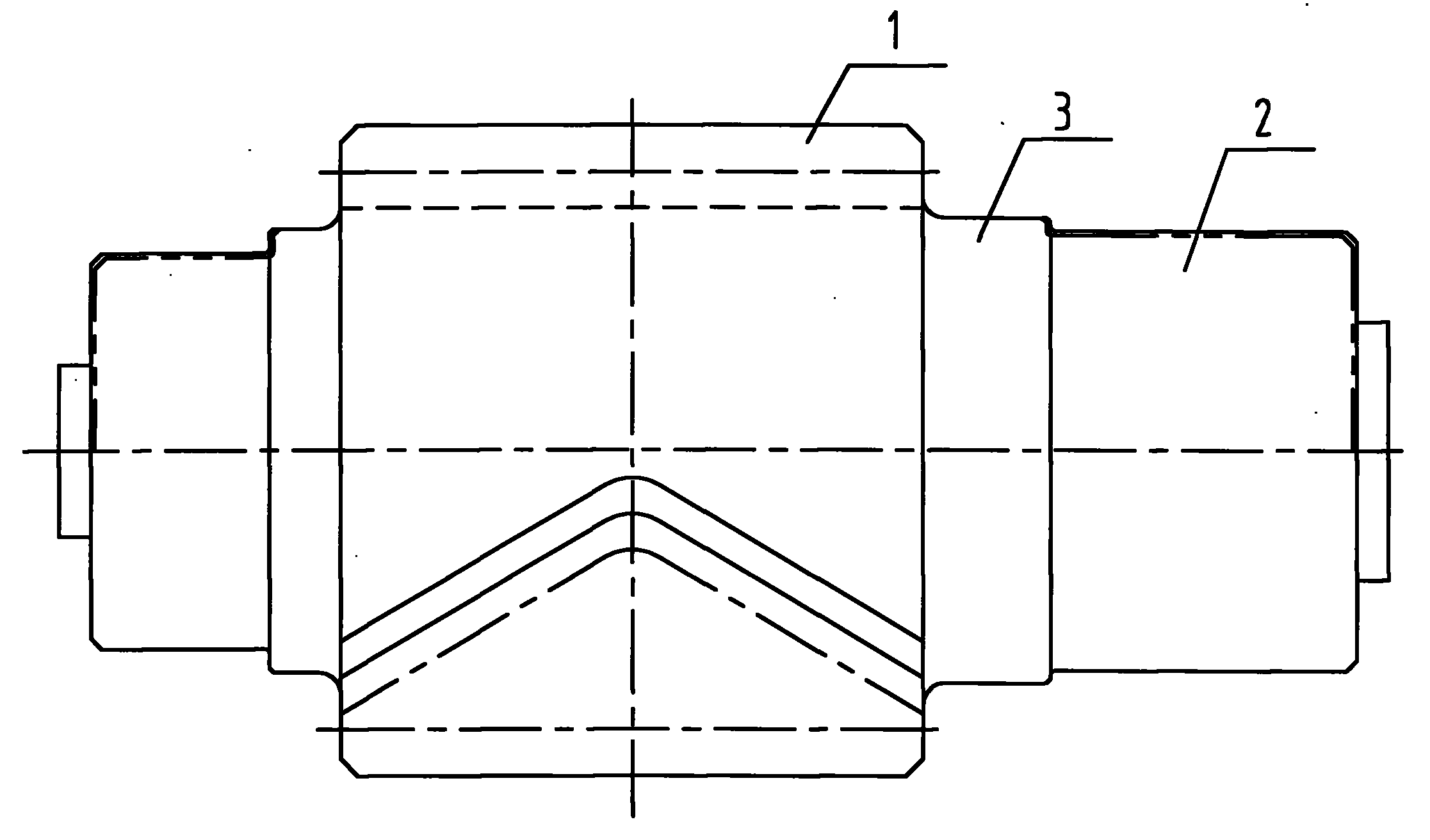 Manufacturing method of integral herringbone gear shaft