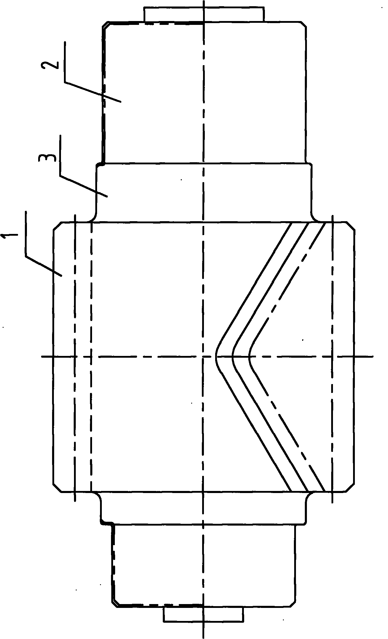 Manufacturing method of integral herringbone gear shaft