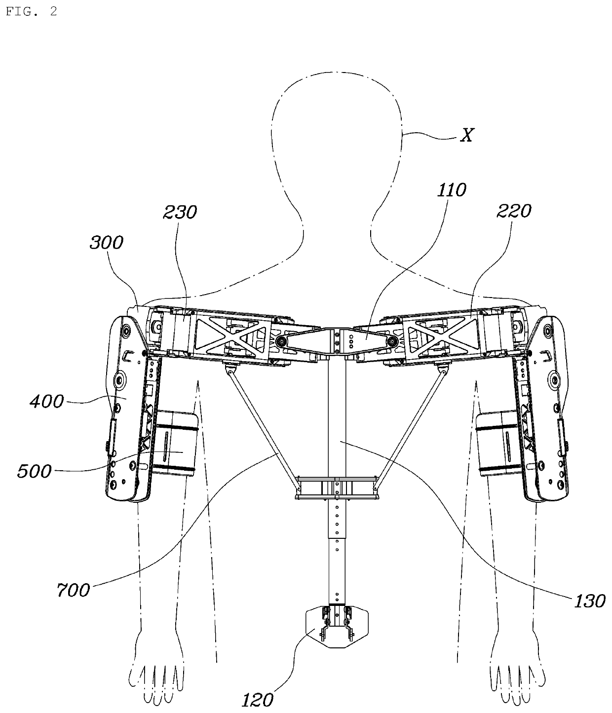 Wearable apparatus for increasing muscular force