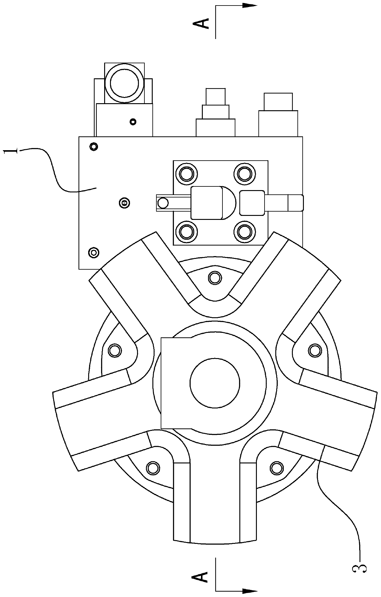 Single-oil-cylinder drive device
