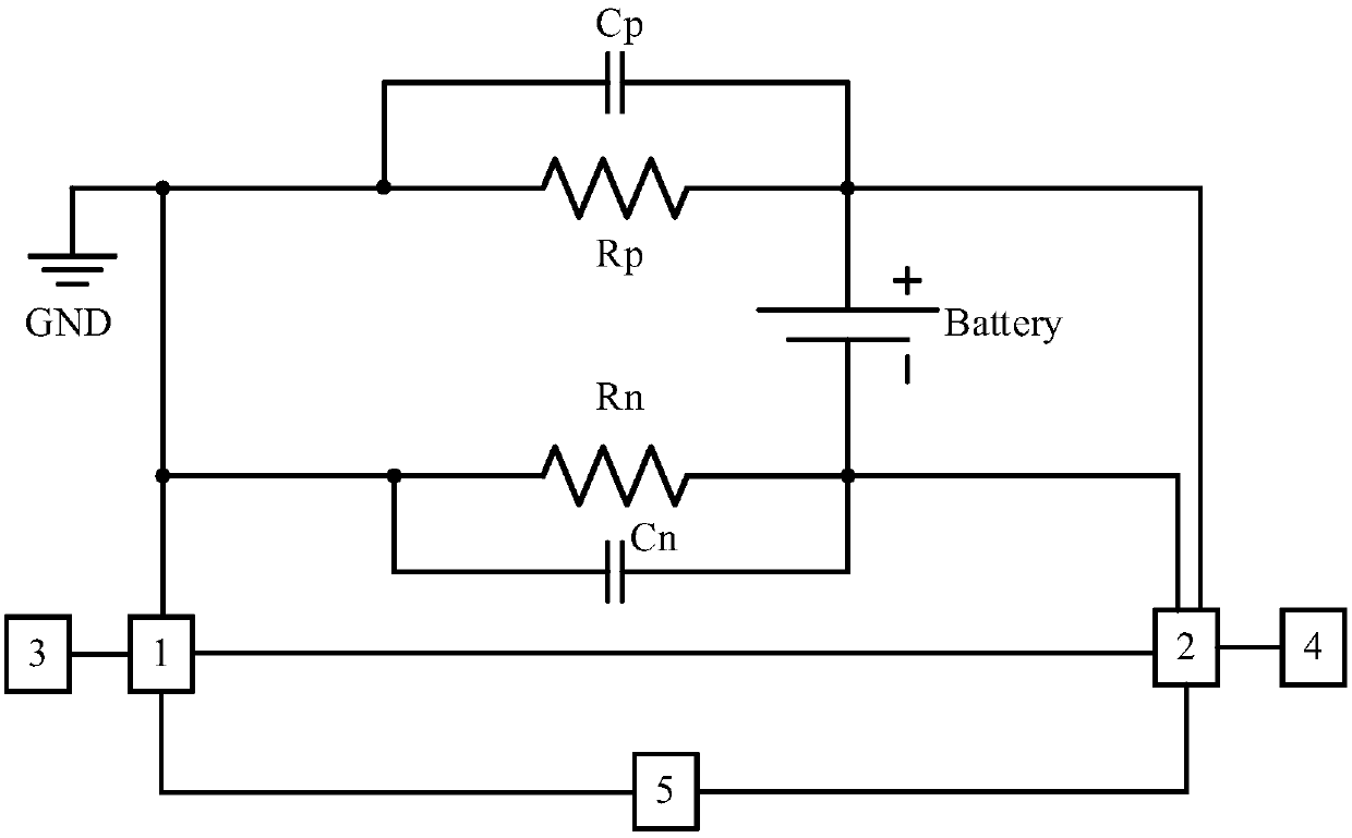 Electric vehicle power battery insulation resistor monitoring device based on amplitude-phase detection principle