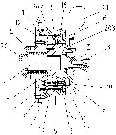 An internal combustion engine permanent magnet magneto-rheological fan clutch and fan
