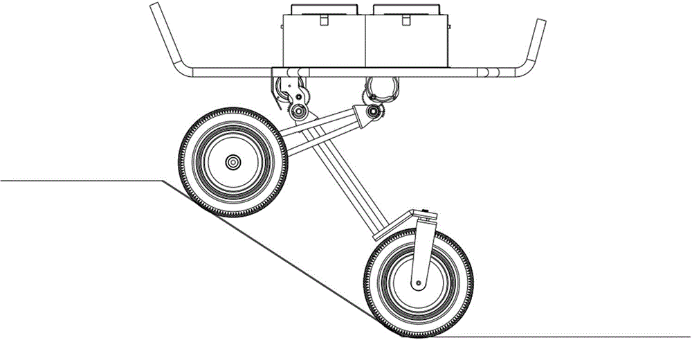 Chassis structure of suspension frame electric vehicle
