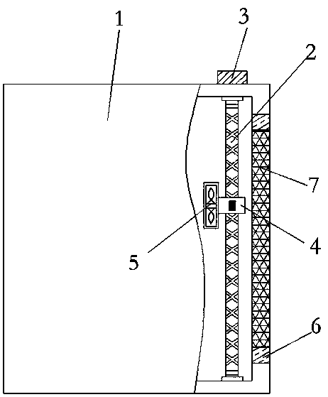 dustproof WEB safety management device with a high heat dissipation rate