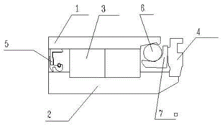 Full-complement cylindrical roller bearing with asymmetric combination type sealing structure