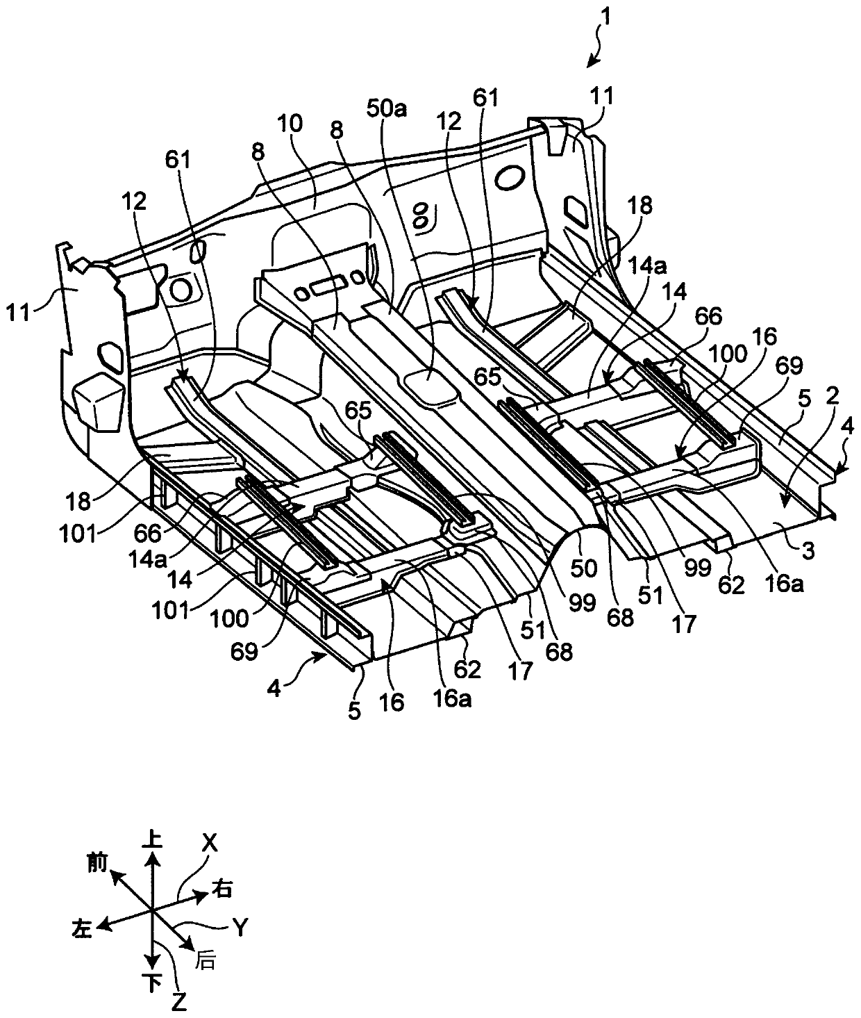 Lower vehicle-body structure