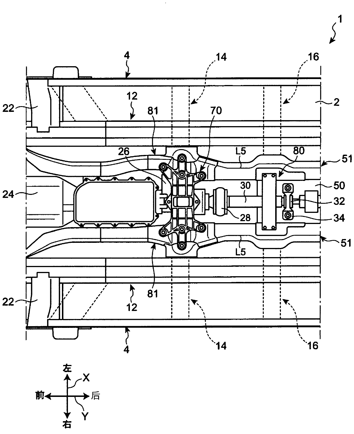 Lower vehicle-body structure