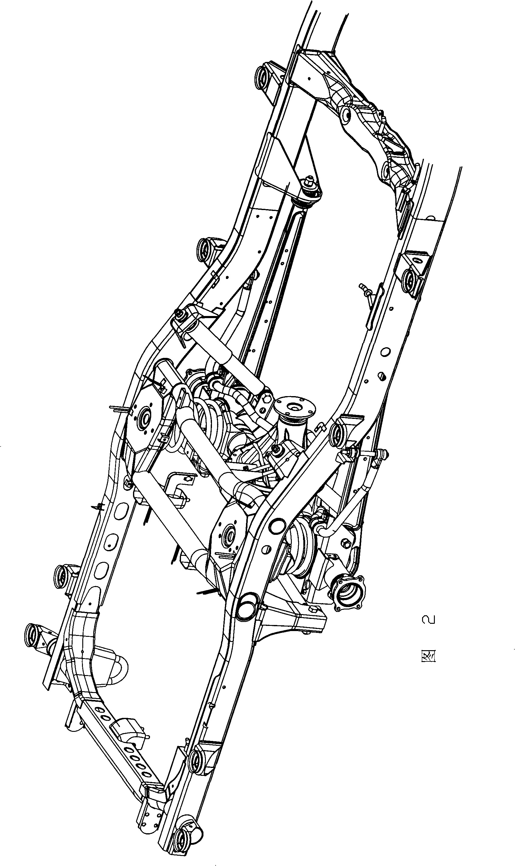 Rear suspension device of sport utility vehicle