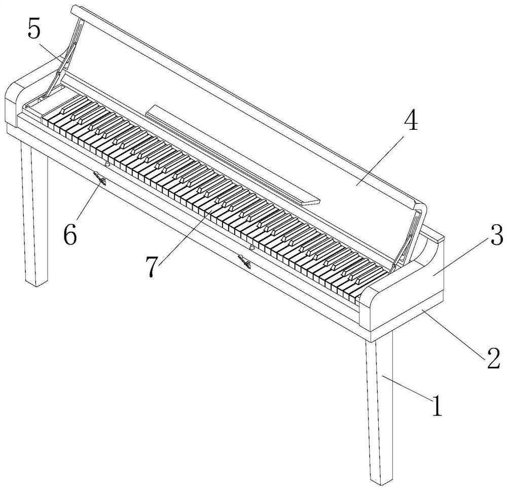 Buffer device for opening and closing piano cover