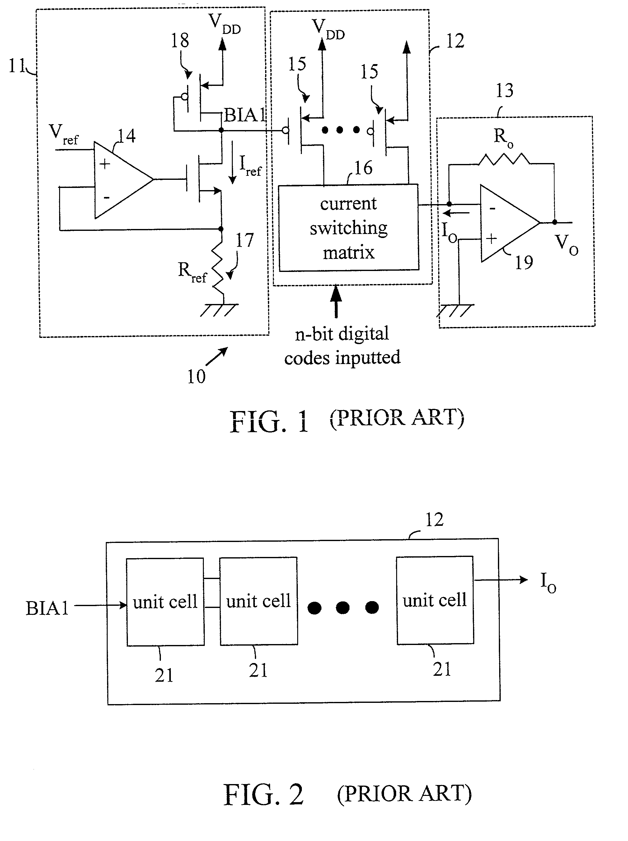 Current-steering D/A converter and unit cell