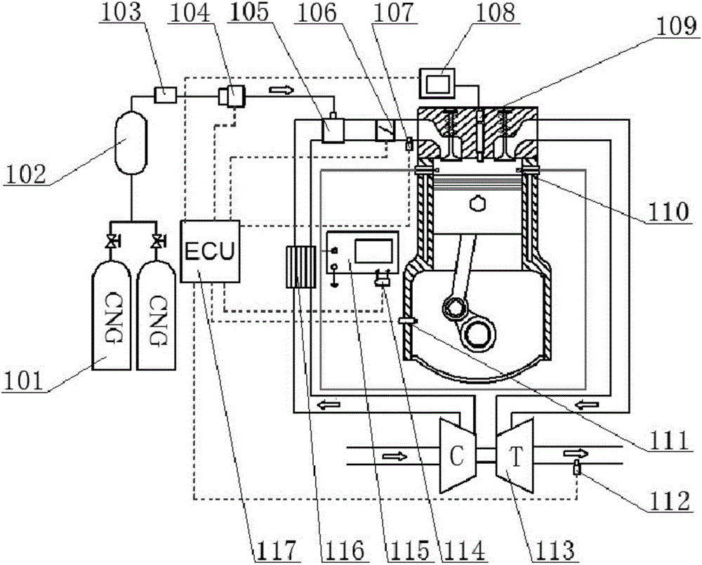 Combustion system and control method of lean-burn natural gas engine based on ring electrode