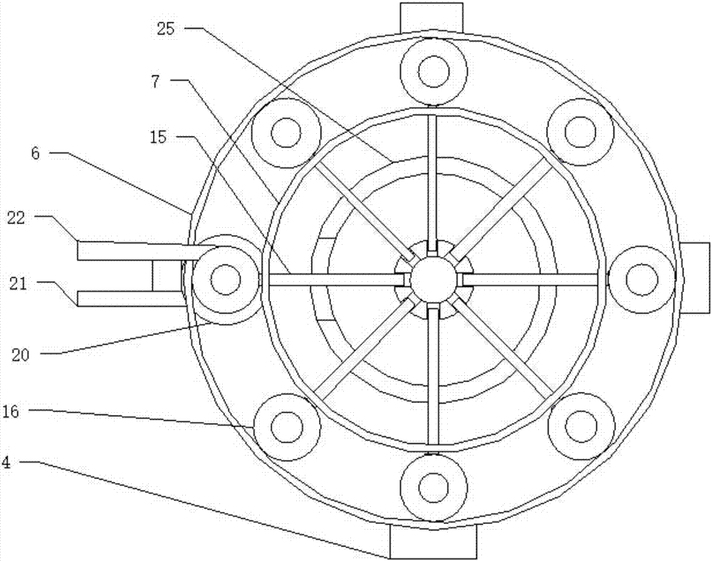 Agricultural turntable type apple cleaner capable of saving water