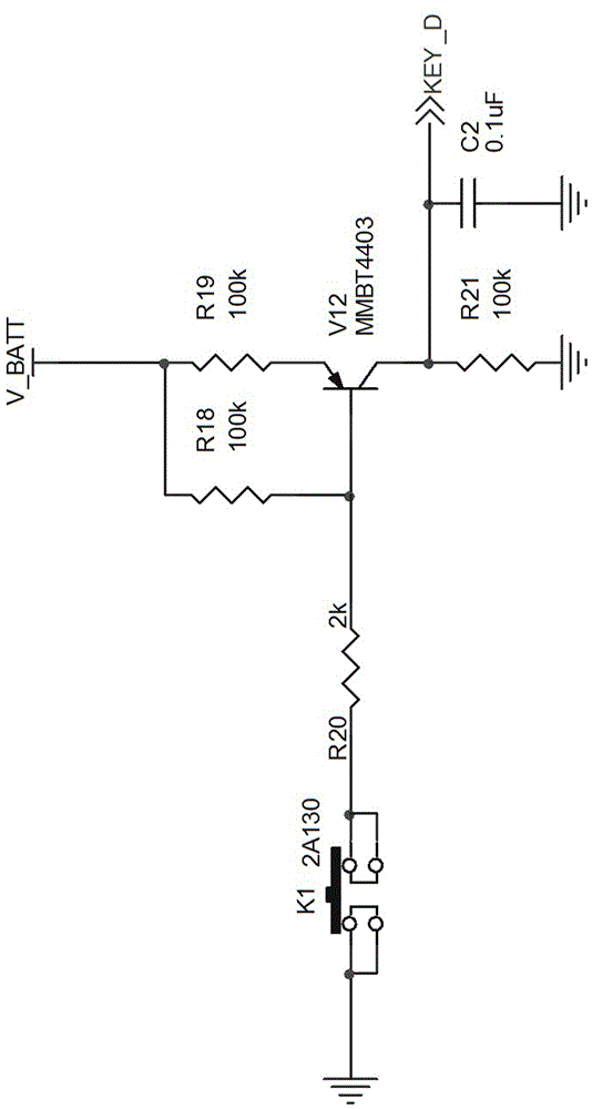 Key awakening circuit, awakening method and meter reading terminal made from key awakening circuit and awakening method