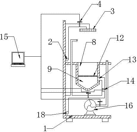 Hollow rubber seal full-automatic permeability coefficient tester and test method thereof