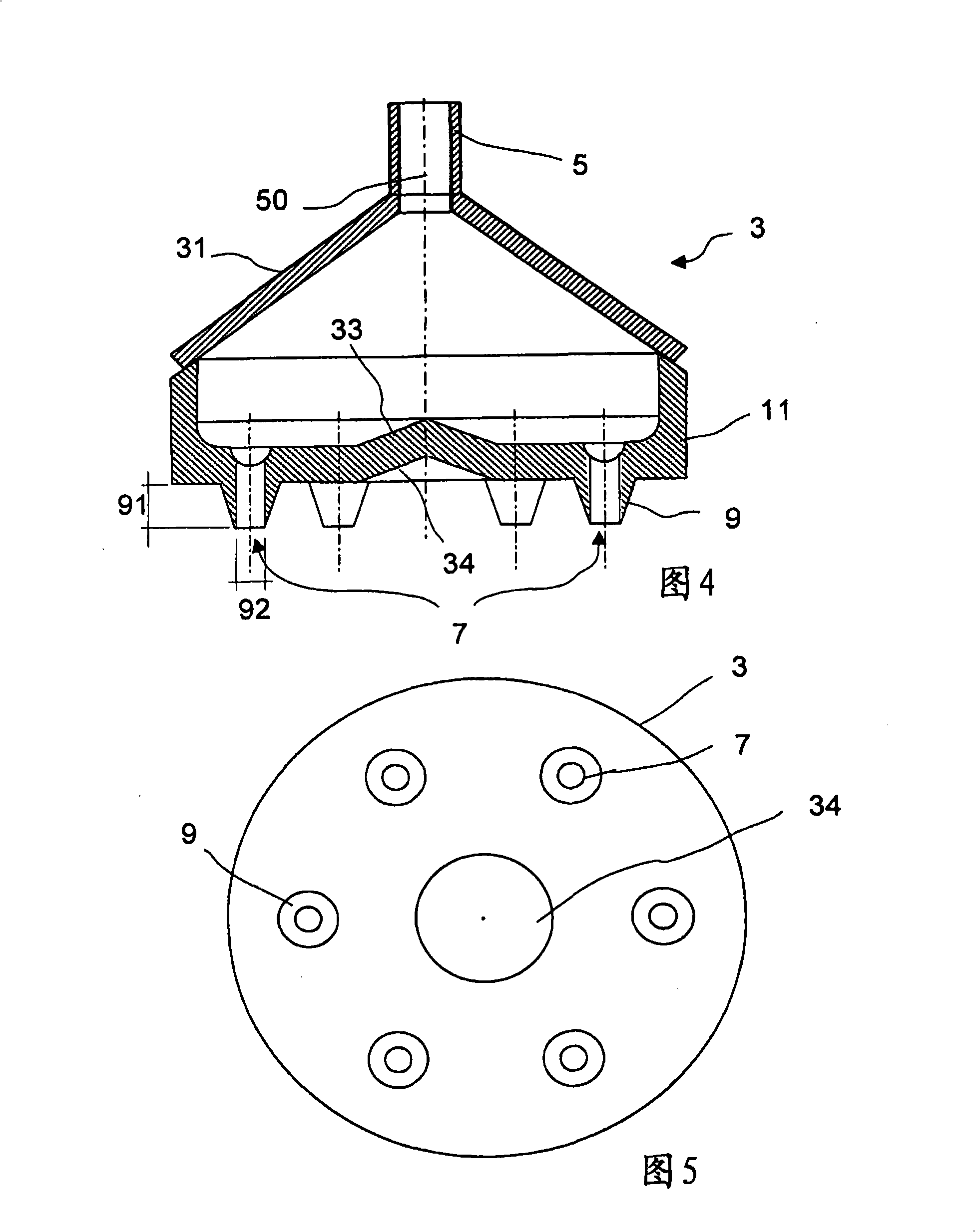 Method and device for accurately dividing a molten low-viscous glass into small portions