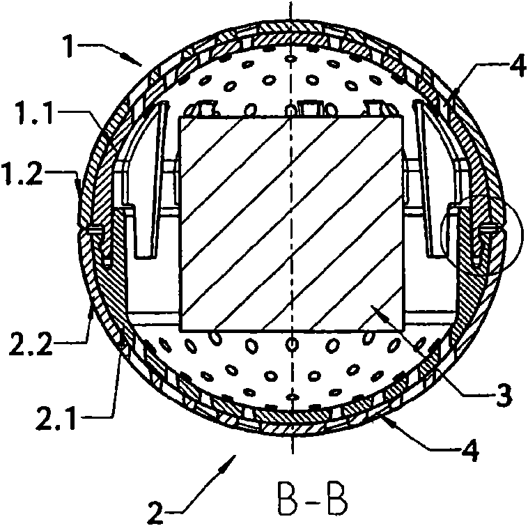 Device for the treatment of laundry using biocides