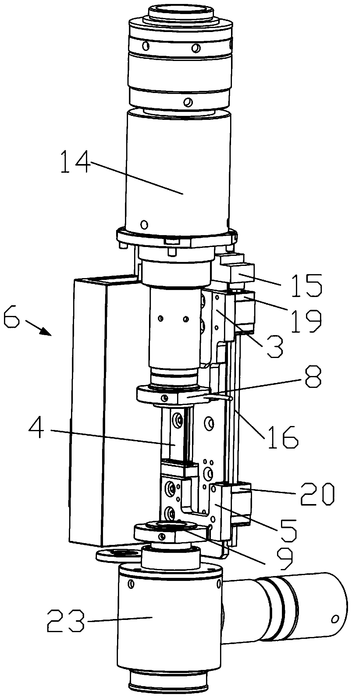 Continuous zoom lens with linear motor and self-locking function