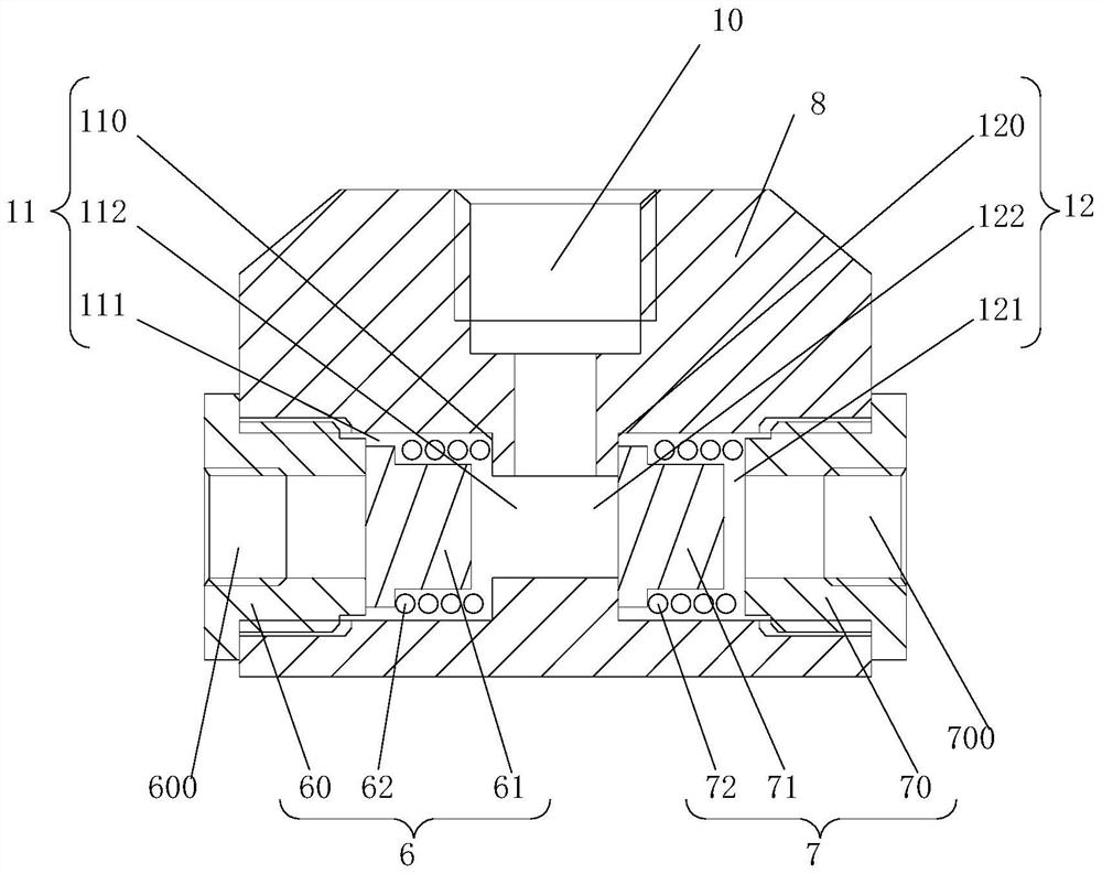 Air leakage silencing method and device for air compressor