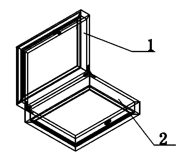 Foamed plastic packing box and preparation method thereof