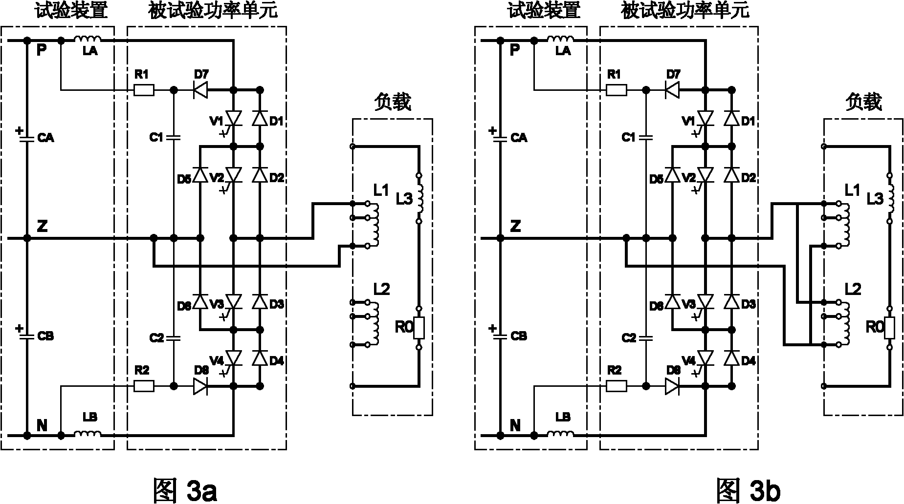 Power unit testing circuit for IGCT (integrated gate commutated thyristor) three-level medium voltage frequency converter