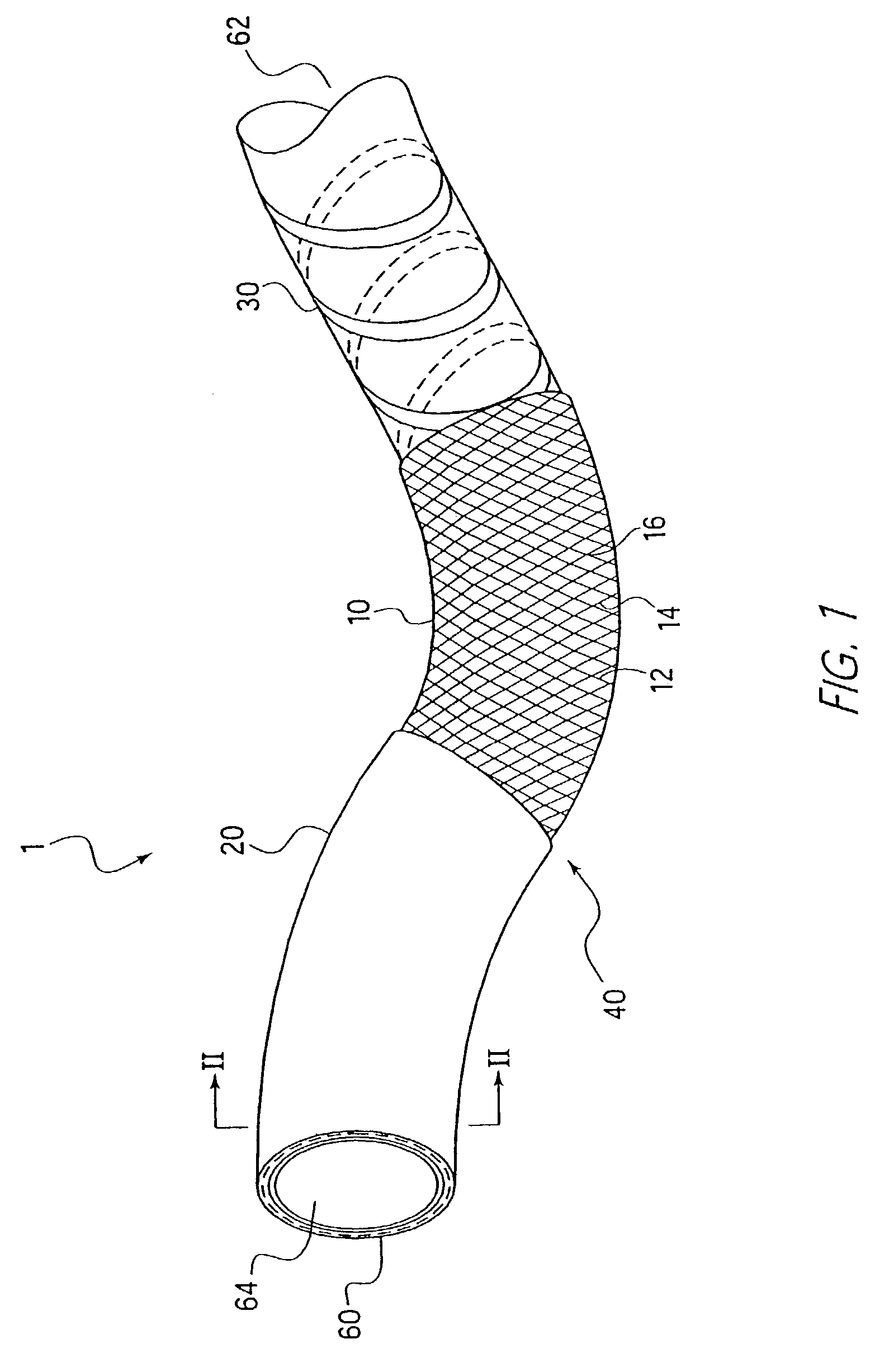 Composite flexible tube for medical applications