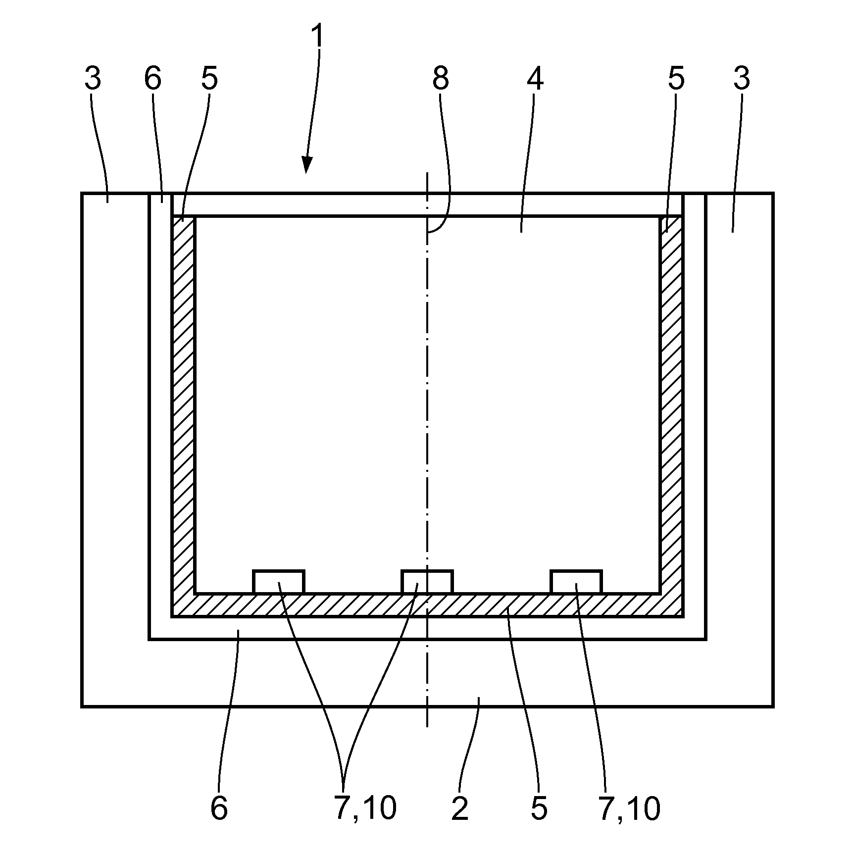 Device and method for the production of silicon blocks