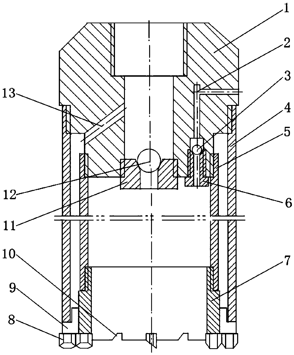 A double-action double-tube single-bit core drilling tool and its application method