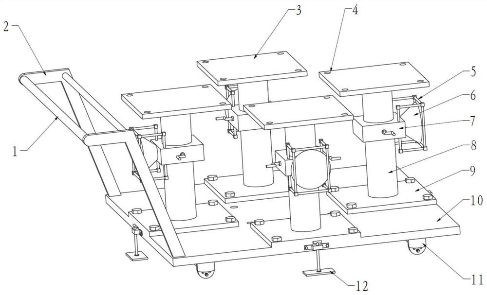 Movable illuminating lamp for municipal engineering construction