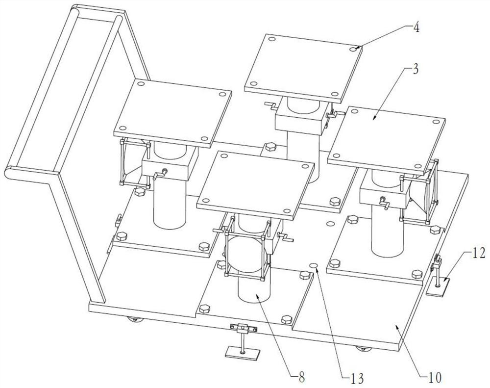 Movable illuminating lamp for municipal engineering construction