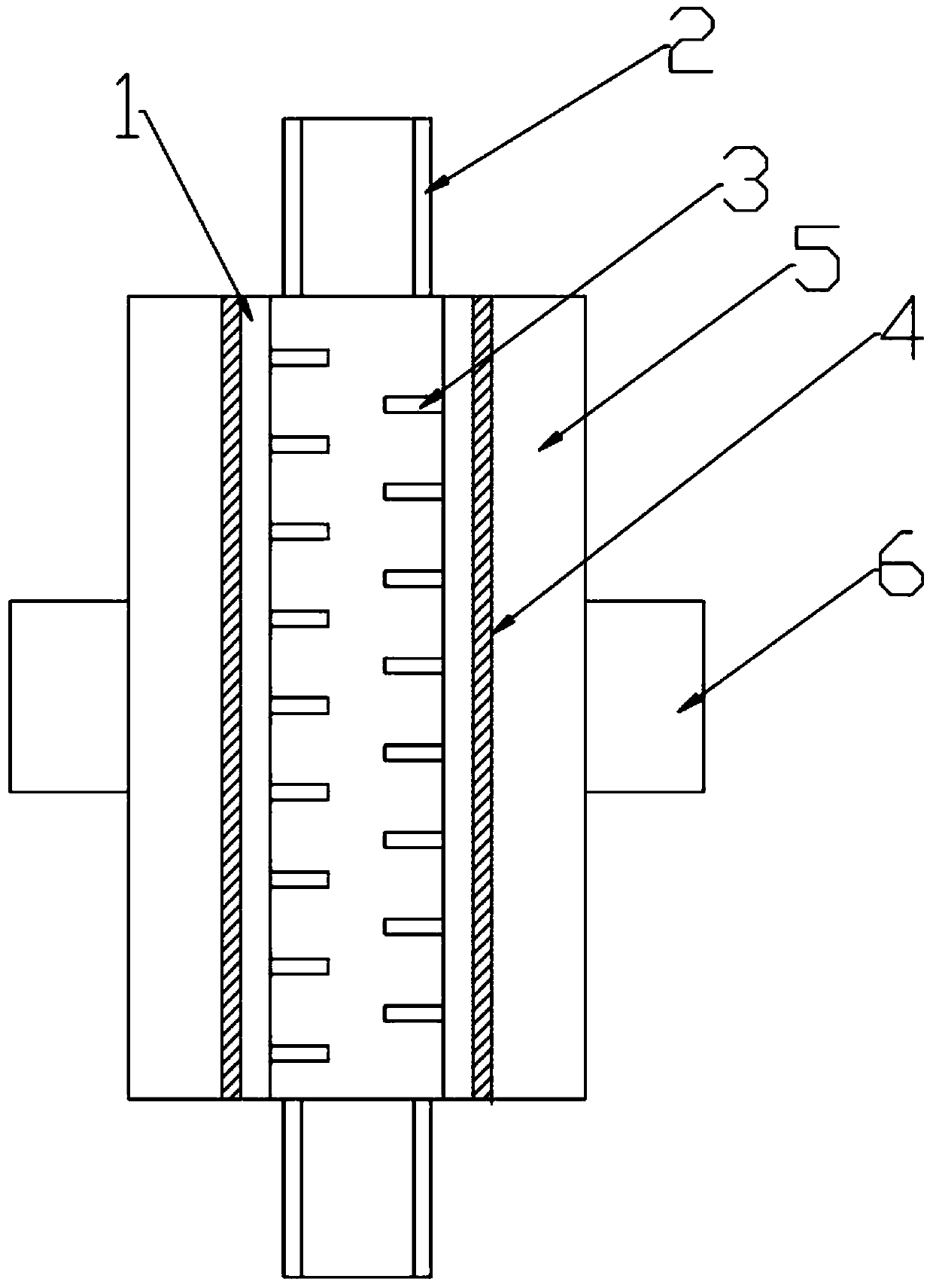 Tubular semiconductor refrigerator for aquarium