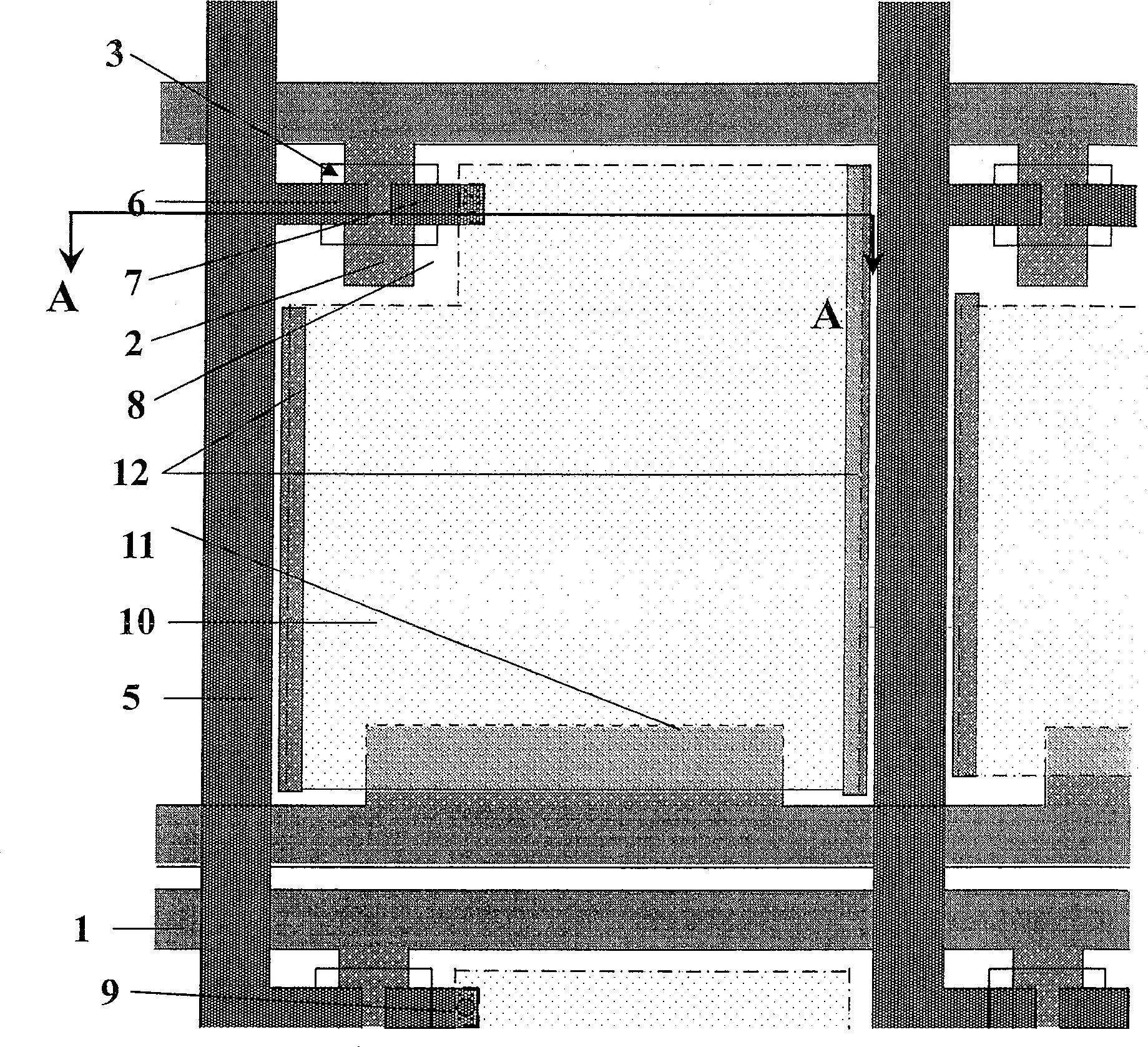 TFT LCD array substrate structure and its producing method
