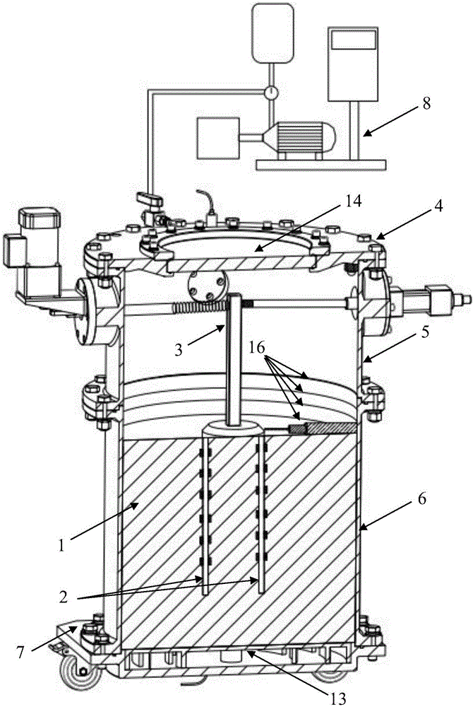 Experimental simulation equipment and method for marine engineering pile foundation under long-term horizontal cyclic loading