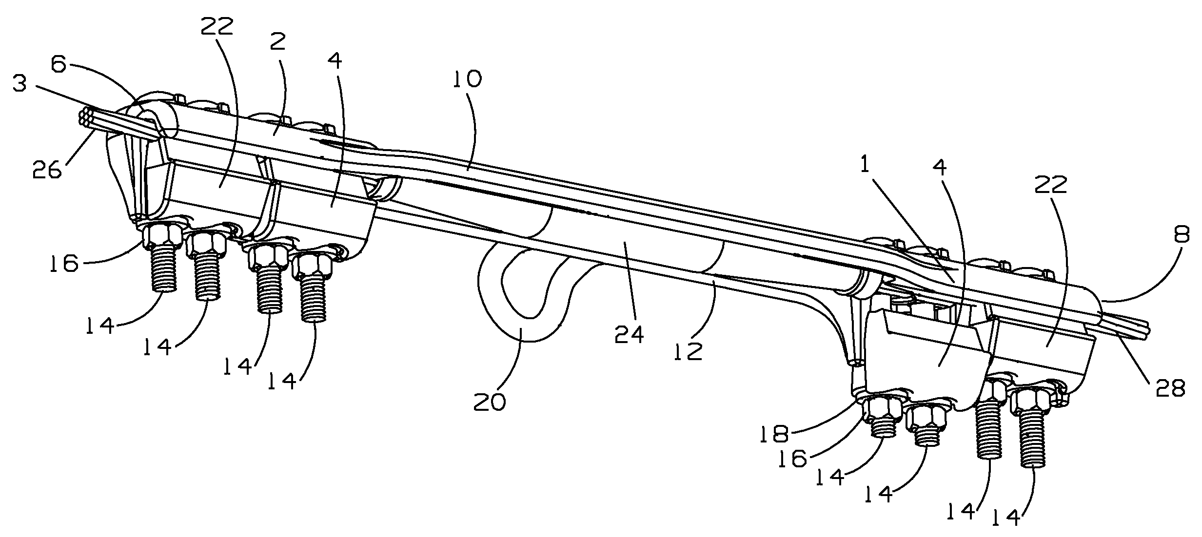 Electrical transmission line repair device