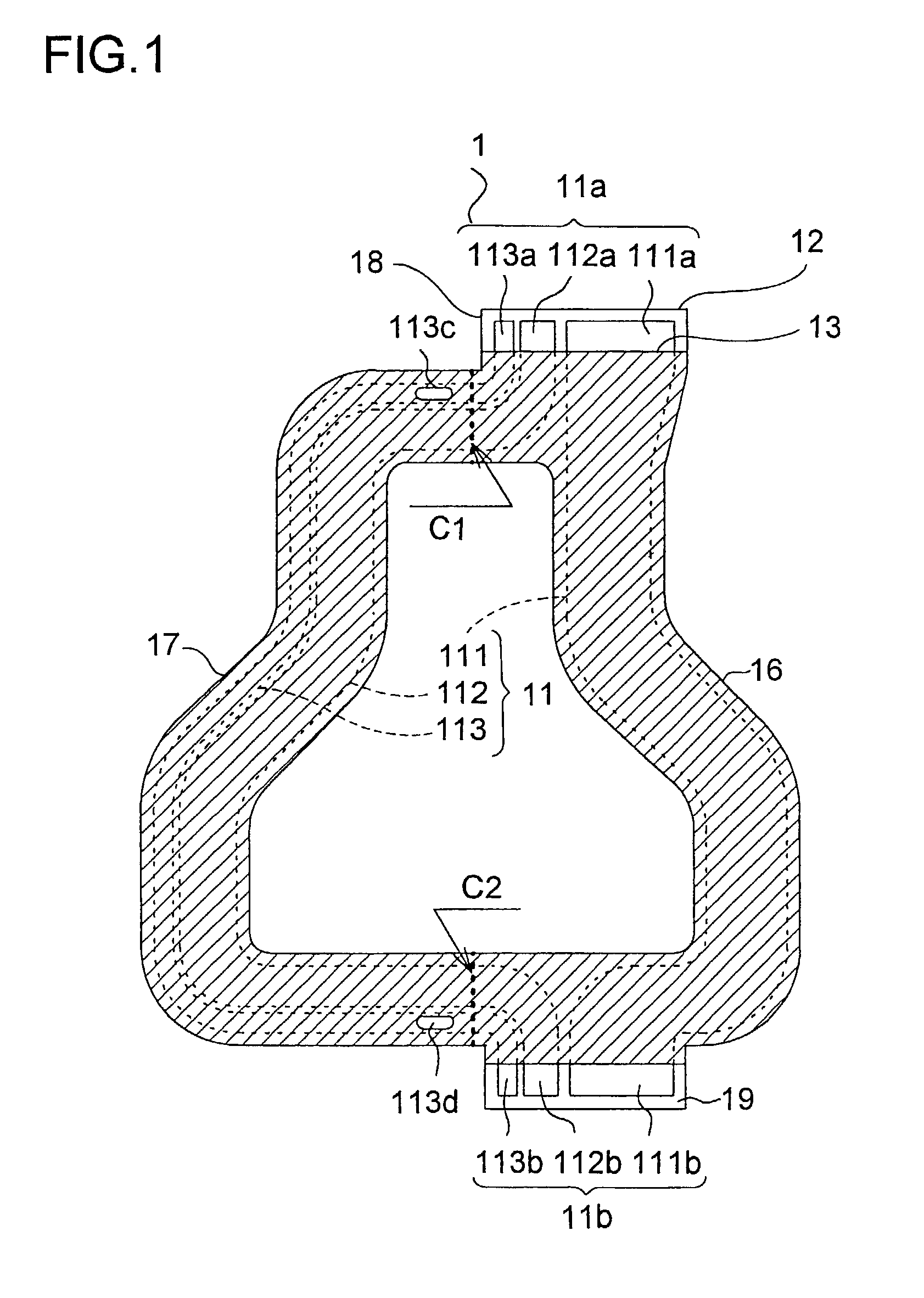 Flexible printed circuit board and foldable cell phone terminal