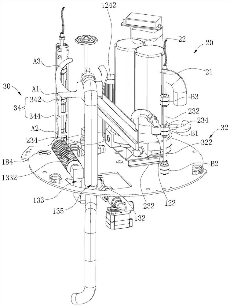 Filtration device and cleaning robot therewith