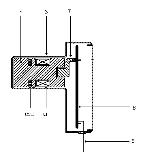 Electro-magnetic inductive plug and socket combination