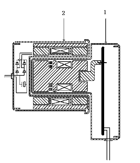 Electro-magnetic inductive plug and socket combination