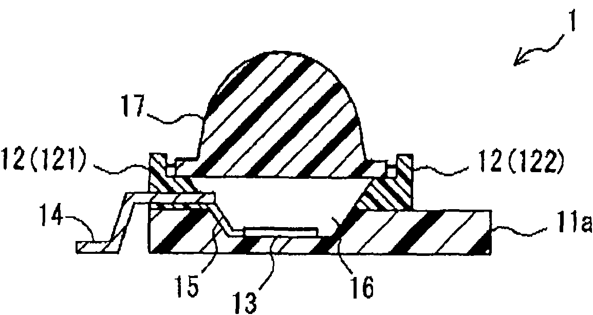 Heat-dissipating resin composition, substrate for LED mounting, reflector, and substrate for LED mounting having reflector portion