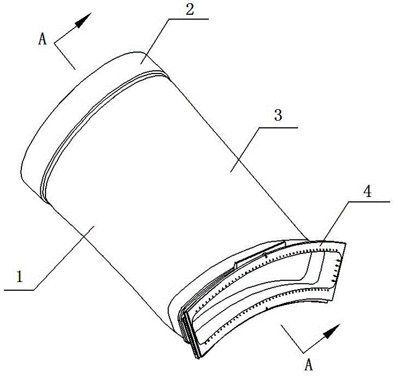 Gas turbine and aircraft engine combustor tail cylinder structure