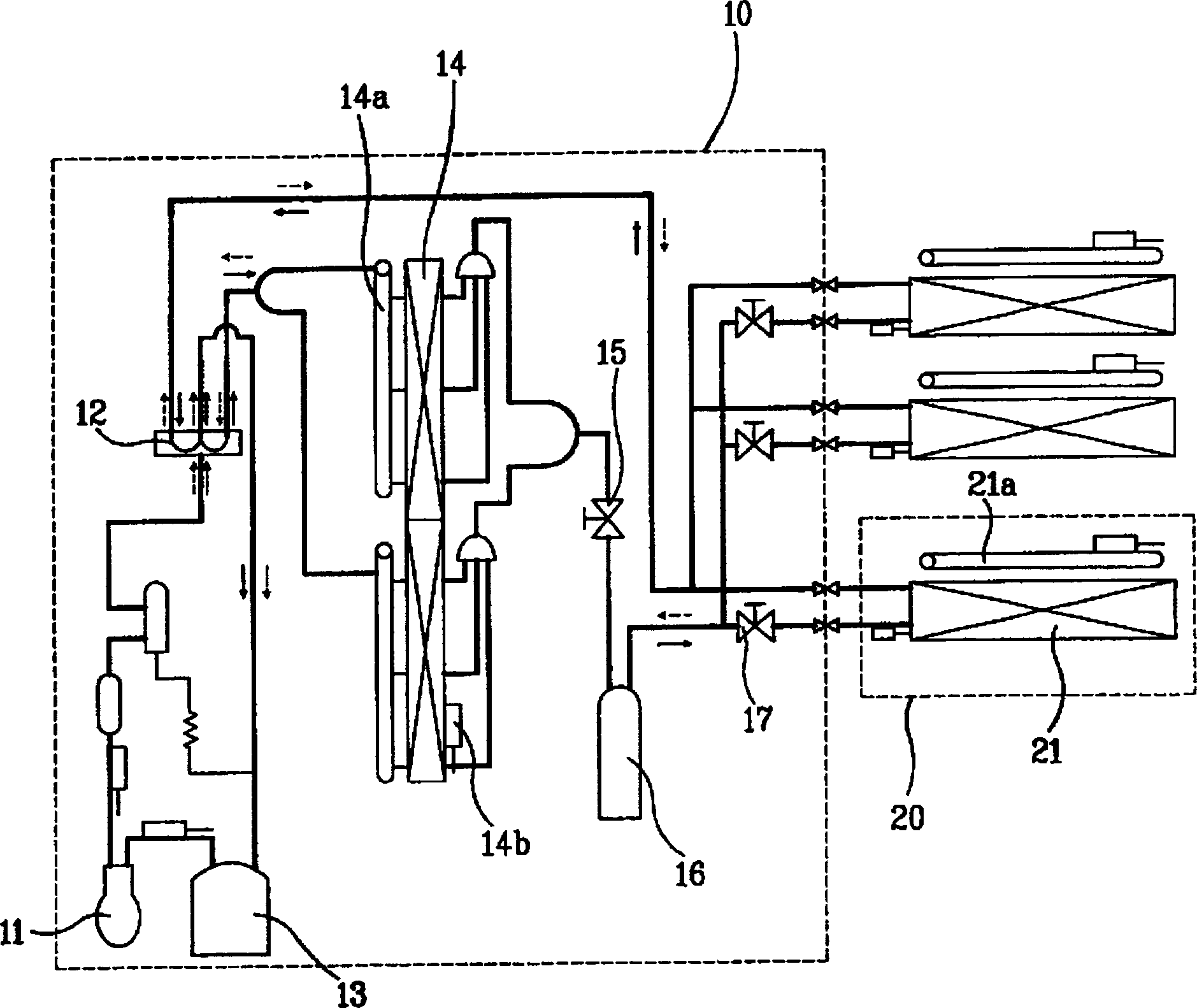 Defrosting operation method for heat pumps