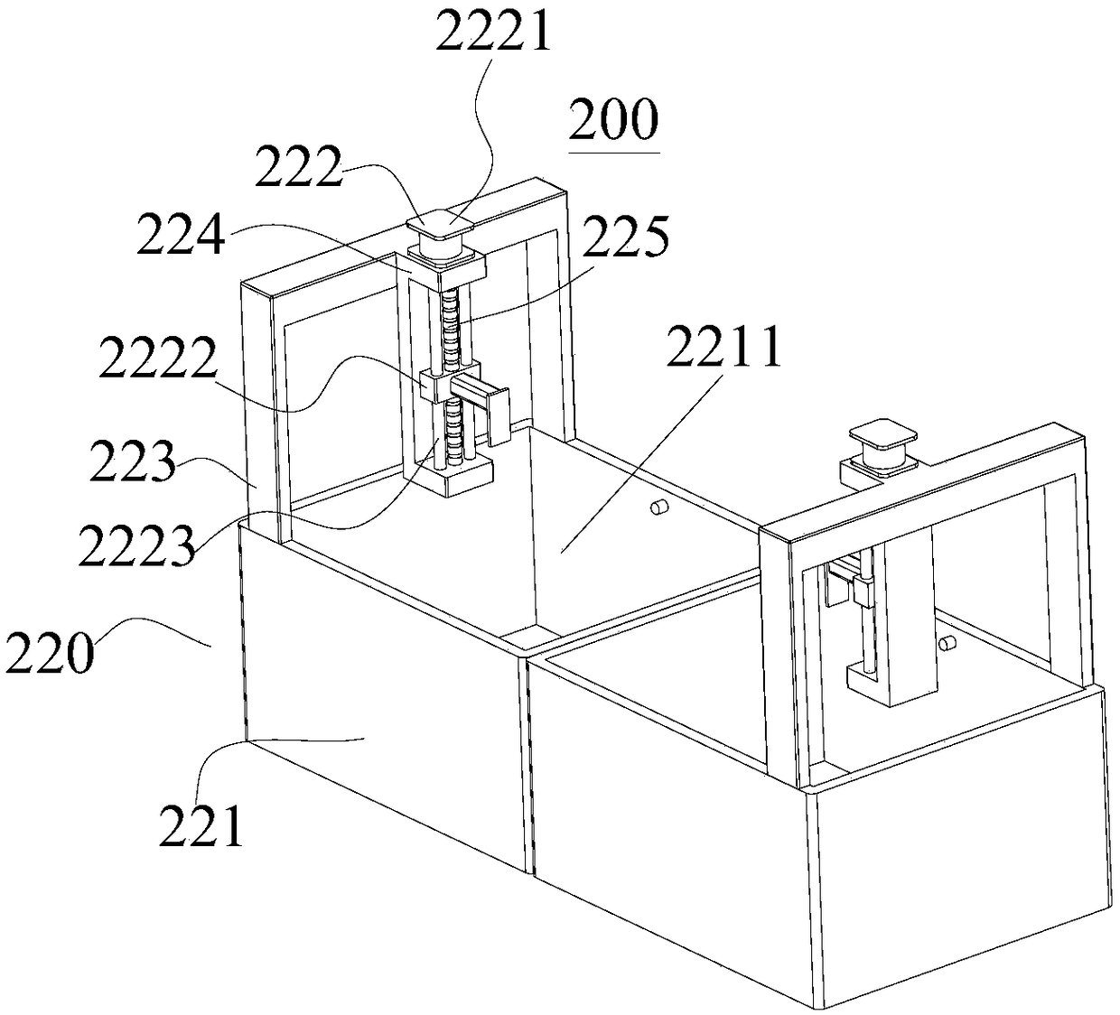 Gradient-color electroplating device and method