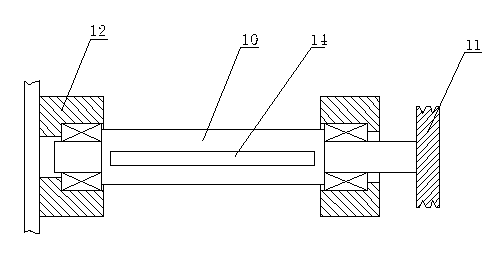 Pavement roller oscillation device controlled by electromagnetic clutch