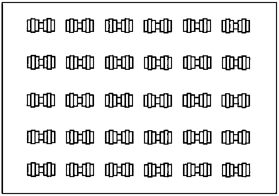 Symmetrical microwave coupling structure